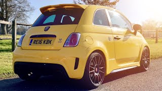 EXPLORING The Abarth 695 Biposto Record Edition  Interior Exterior Overview  Revs [upl. by Dionisio942]