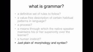 ELT Basic Training grammar preliminaries amp phrase structure [upl. by Ayar]