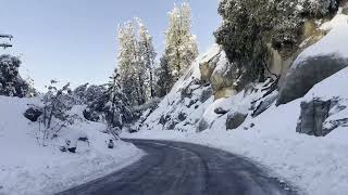 SNOW Amazing drive from Idyllwild  Pine Cove to the Fort [upl. by January194]