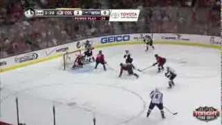 Nathan MacKinnons first NHL goal Avalanche vs Capitals October 12 2013 [upl. by Noied]