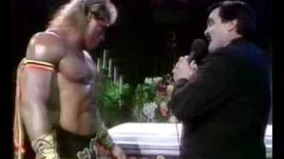 Funeral Parlour with Ultimate Warrior WWF April 1991 [upl. by Lletnom]