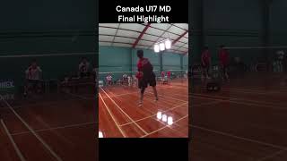 Canada U17 Mens Double Final Highlight shorts [upl. by Verity]