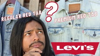 Premium Levis Trucker Jacket vs Regular Red Tab Trucker Jacketcomparison [upl. by Lawlor]