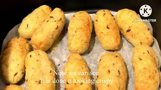 Suji aloo cutlets recipe without oil  Air fryer recipe healthy recipe  crispy suji cutlets [upl. by Amor]