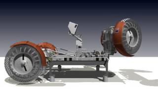 Lunar Rover Vehicle Foldup Animation [upl. by Relly]