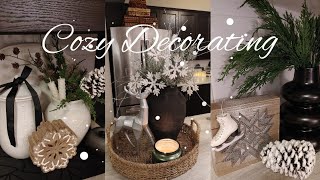 NEW🌲 2024 COZY KITCHEN DECORATE WITH ME🌲DECORATE MY FARMHOUSE KITCHEN FOR WINTER🌲DECORATE WITH ME🌲 [upl. by Surbeck733]