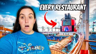 I ATE AT EVERY RESTAURANT ON A DISNEY CRUISE Disney Dream [upl. by Zsuedat]