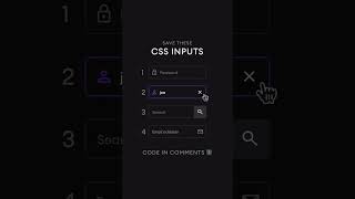 CSS Inputs Fields 😍😍😍🔥⁣ csstricks [upl. by Farant355]