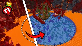 I Brought The OCEAN to the NETHER In Minecraft Hardcore [upl. by Hebrew514]