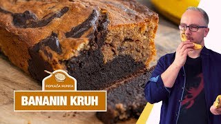 Bananin kruh s kakavom marmoriran 4K [upl. by Einahpets]