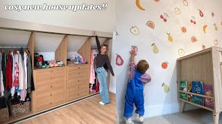 cosy home vlog building my walk in wardrobe a sad conversation  nursery room updates 🥹 [upl. by Annohsat634]