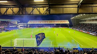 Oldham Athletic fans at home vs Hartlepool United 301223 [upl. by Releyks]