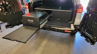 Land Cruiser CD30 drawer fridge tray installation instructions [upl. by Eitten]