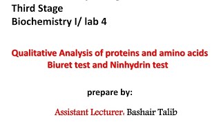 Biochemistry lab Biuret test [upl. by Cline]