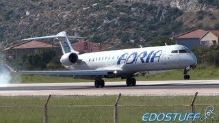 Adria  Canadair CRJ900 Regional Jet S5AAO  Landing at SPULDSP Split airport [upl. by Blisse561]