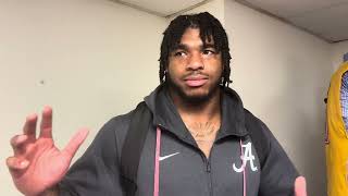 Alabama LB Jihaad Campbell Interview  LSU Postgame [upl. by Sekoorb]