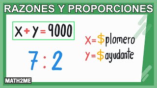 Razones y proporciones  Problema de pago entre trabajadores [upl. by Labana]