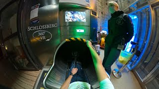 Schlossberg Slide world tallest underground slide 360° VR POV Onride [upl. by Eellac]