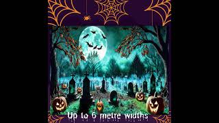 Halloween Theme Mural Backdrops Staging Halloween Party fancy dress ideas Staging Tapestry [upl. by Ttimme]