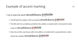 Lesson 43  Vedic Sanskrit  Accents 1 [upl. by Dlanod702]