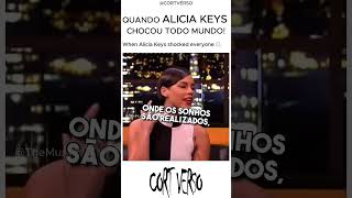 QUANDO ALICIA KEYS CHOCOU TODO MUNDO aliciakeys singer viralvideo shorts short fyp [upl. by Bax]