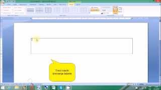 Kreiranje tabela u MS Wordu 2007  Creating tables in MS Word 2007 [upl. by Faxon]