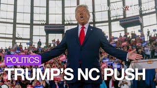 Donald Trump makes final push for votes in NC [upl. by Akimad]