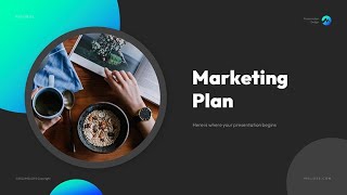 Restaurant Marketing Plan PowerPoint Presentation Template dark [upl. by Bozuwa]