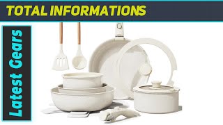 Bazova Ceramic Cookware Set SpaceSaving Kitchen MustHave [upl. by Malony135]