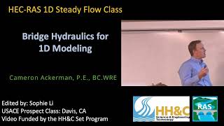 Bridge Hydraulics for 1D Modeling L25 [upl. by Akyssej]