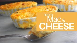 KETO Baked Mac amp Cheese  Low Carb High Fat  Cauliflower quotPastaquot [upl. by Nilyam114]