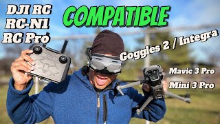 Fly Mini 3 Pro Mavic 3 Pro with RC RC Pro amp Goggles 2 Integra 👀 [upl. by Elsinore]