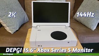 DEPGI 156quot Xbox Series S Portable Monitor 2K amp 144Hz [upl. by Ralat]