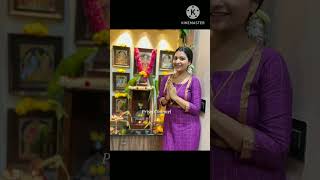 VijayTV Pandian Store2 Serial Actress Saranya Turadi Varalakshmi Poojai Celebration Pics🥰❤️shorts [upl. by Dodie469]