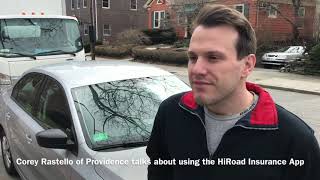 New HiRoad Insurance App helps Corey Rastello of Providence become a better driver [upl. by Jocelin]