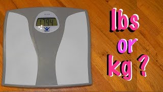 How to change bathroom scale from kg to lbs [upl. by Modern]