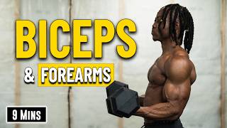 9 Mins Biceps amp Forearms Finisher For Aesthetics  Dumbbell Build amp Burn 25 [upl. by Burkle558]