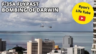 2023 Bombing of Darwin Commemorative F35A Flypast [upl. by Turro]