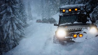 Extreme Snow Truck Camping During a Winter Storm Overlanding In Snow [upl. by Shutz989]