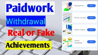 Paidwork make money appPaidwork Real or Fake Paidwork app withdrawal [upl. by Thera]