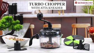 Wonderchef Turbo Dual Speed Food Processor  Wonderchef Turbo Chopper Review  Chopper With Atta [upl. by Hilde]