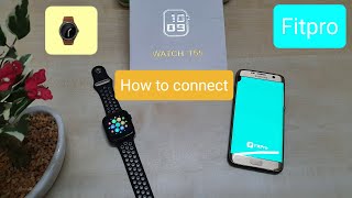 How to Connect T55 Smartwatch with Android Fitpro app [upl. by Irfan]