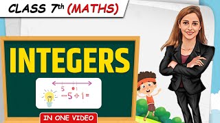 Integers  Full Chapter in 1 Video  Class 7th Maths  Junoon Batch [upl. by Modeerf]