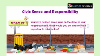 Class 5 Civic Sense and Responsibility [upl. by Netsud762]