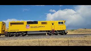 Union Pacific Weed Sparyer Train Southbound near McCammon Idaho UP Ogden Subdivision [upl. by Willumsen771]