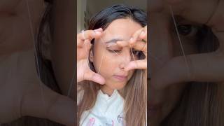 Eyebrow Shave At Home 🤯😱👁️ shorts trendinghacks viralshorts hack eyelinnerhack [upl. by Bartholomeo]