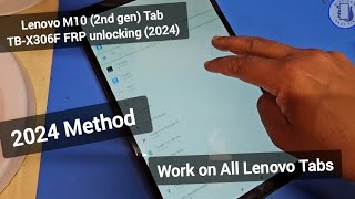 Lenovo Tab M10 TBX306F FRP Unlocking Latest method Educational Purpose [upl. by Anwahsal26]