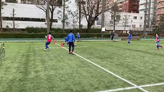 横河武蔵野FC練習4「『4対4』2サーバー」 [upl. by Adnovahs]