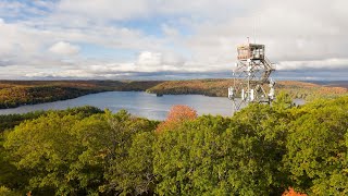 Wildfire Watch Tower OntarioDorset Tower Lookout 4K Vlog [upl. by Oz578]