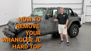 HOW TO REMOVE YOUR JEEP WRANGLER JL HARD TOP REMOVAL STEP BY STEP TAKE OFF YOUR TOP ON YOUR WRANGLER [upl. by Corena]